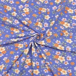 Organic Cotton Jersey Fabric - Simple Flower Bunches Premium Stretch -Pound Fabrics Sale Store 35A025CE 168F 406E A848 95A5CBF536CB