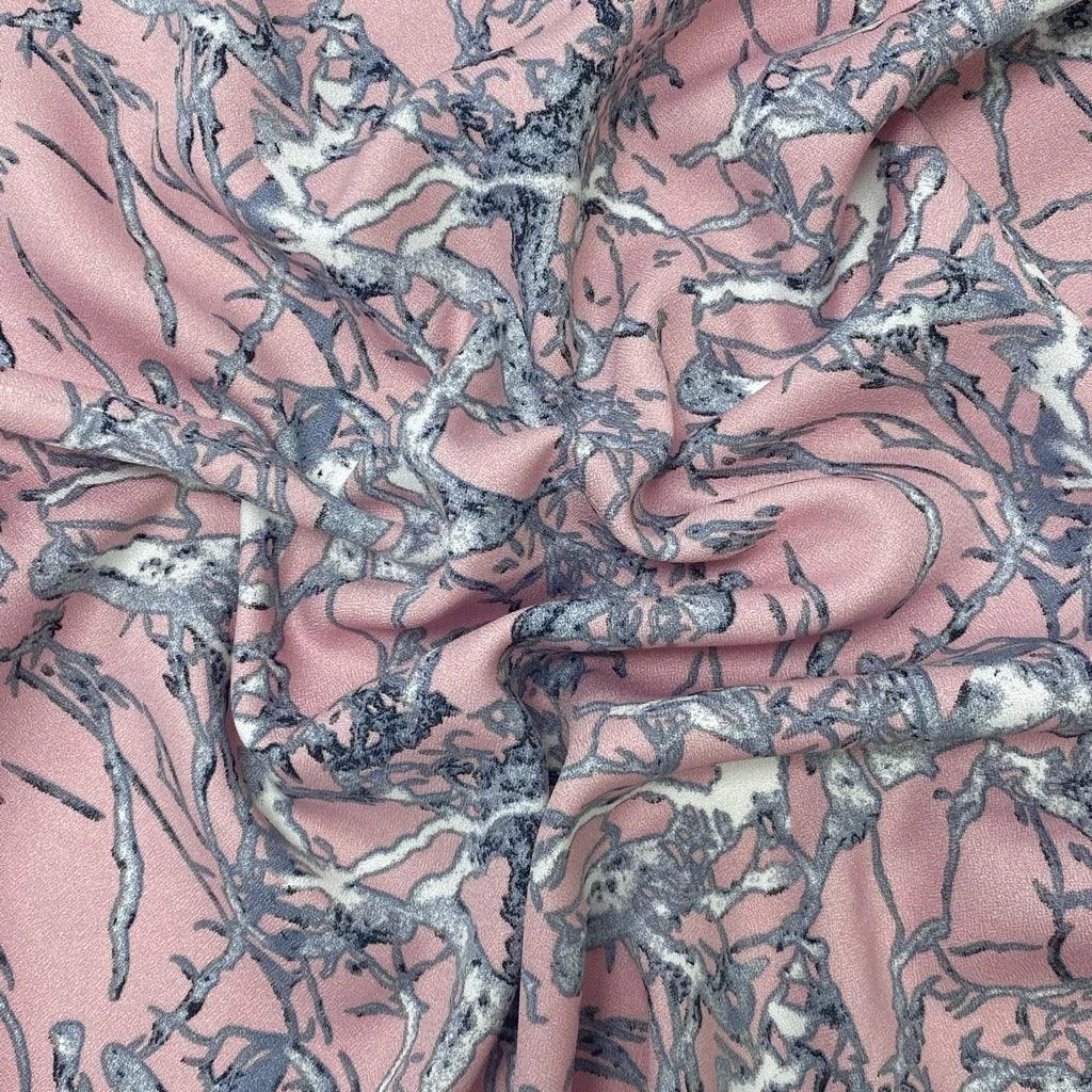 Abstract Print Polyester Fabric for Dressmaking & Blouses 6 Abstract Print Polyester Fabric for Dressmaking & Blouses - Image 6
