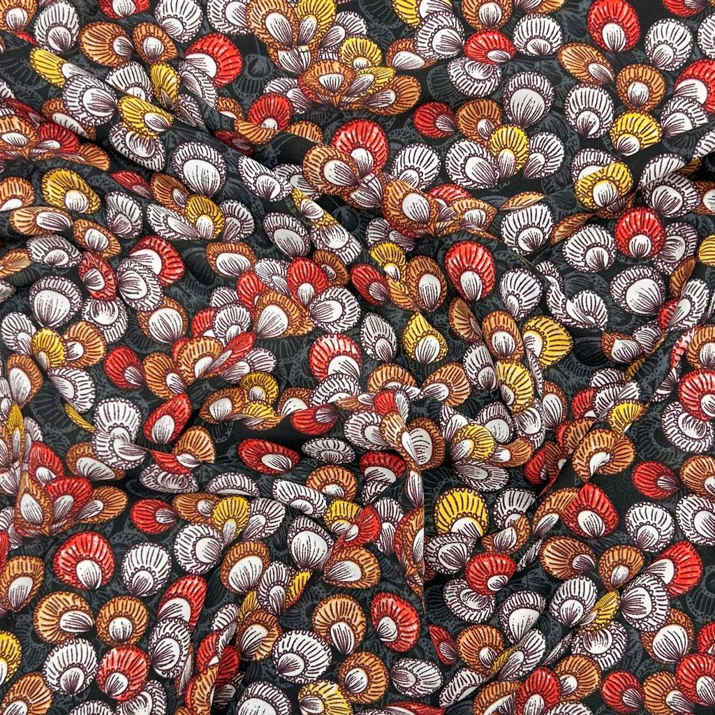 Vibrant Multicoloured Fans Crepe Fabric for Lightweight Dressmaking 6 Vibrant Multicoloured Fans Crepe Fabric for Lightweight Dressmaking - Image 6