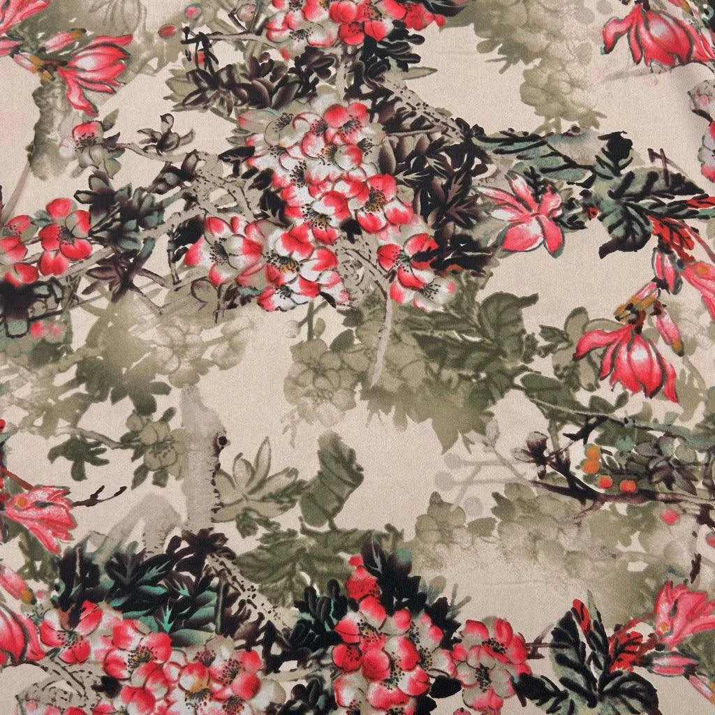Flower Meadow Crepe Fabric - Lightweight Floral Dressmaking Material 5 Flower Meadow Crepe Fabric - Lightweight Floral Dressmaking Material - Image 5