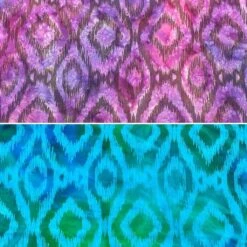 John Louden Diamond Tiles Cotton Batik Fabric - 100% Cotton Hand Printed