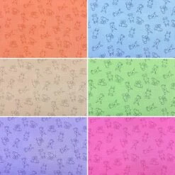 Premium Small Animal Print Double Gauze Fabric - 100% Cotton Muslin