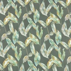 Premium Green Leaves Cotton Canvas Fabric - Oeko-Tex Certified