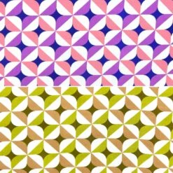 Geometric Play Viscose Poplin Fabric - Soft Abstract Rayon Dressmaking Material