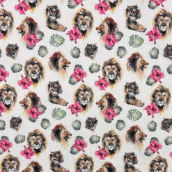 Fierce Flora Cotton Poplin Fabric