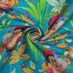 Frida's Garden Faux Silk Fabric - Premium Lightweight Dressmaking Material -Pound Fabrics Sale Store 3E415FB6 49C9 46B7 B4E6 5D819B1723E6