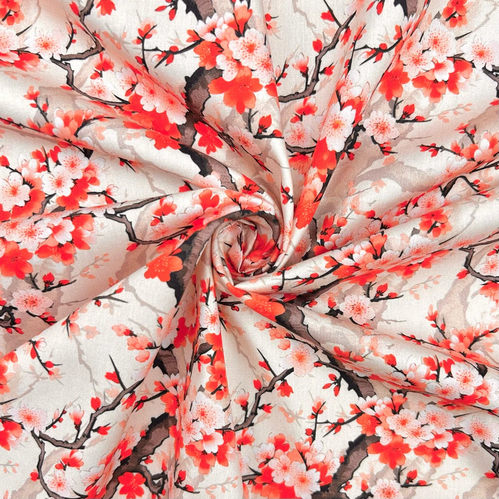 Rose & Hubble Bloom Wood Floral Cotton Poplin Fabric 3 Rose & Hubble Bloom Wood Floral Cotton Poplin Fabric - Image 3
