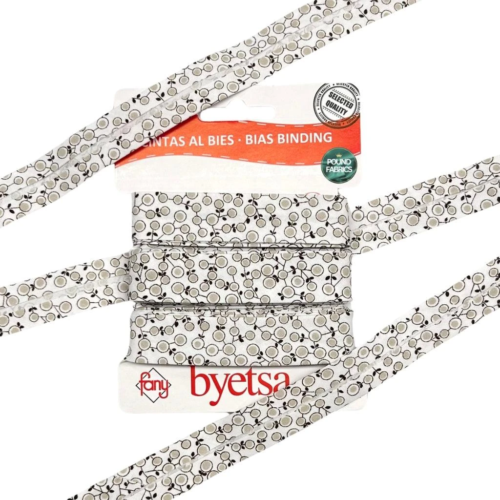 Premium Floral Organic Cotton Bias Binding Tape - 18mm Width (5 Metre Pack) 5 Premium Floral Organic Cotton Bias Binding Tape - 18mm Width (5 Metre Pack) - Image 5