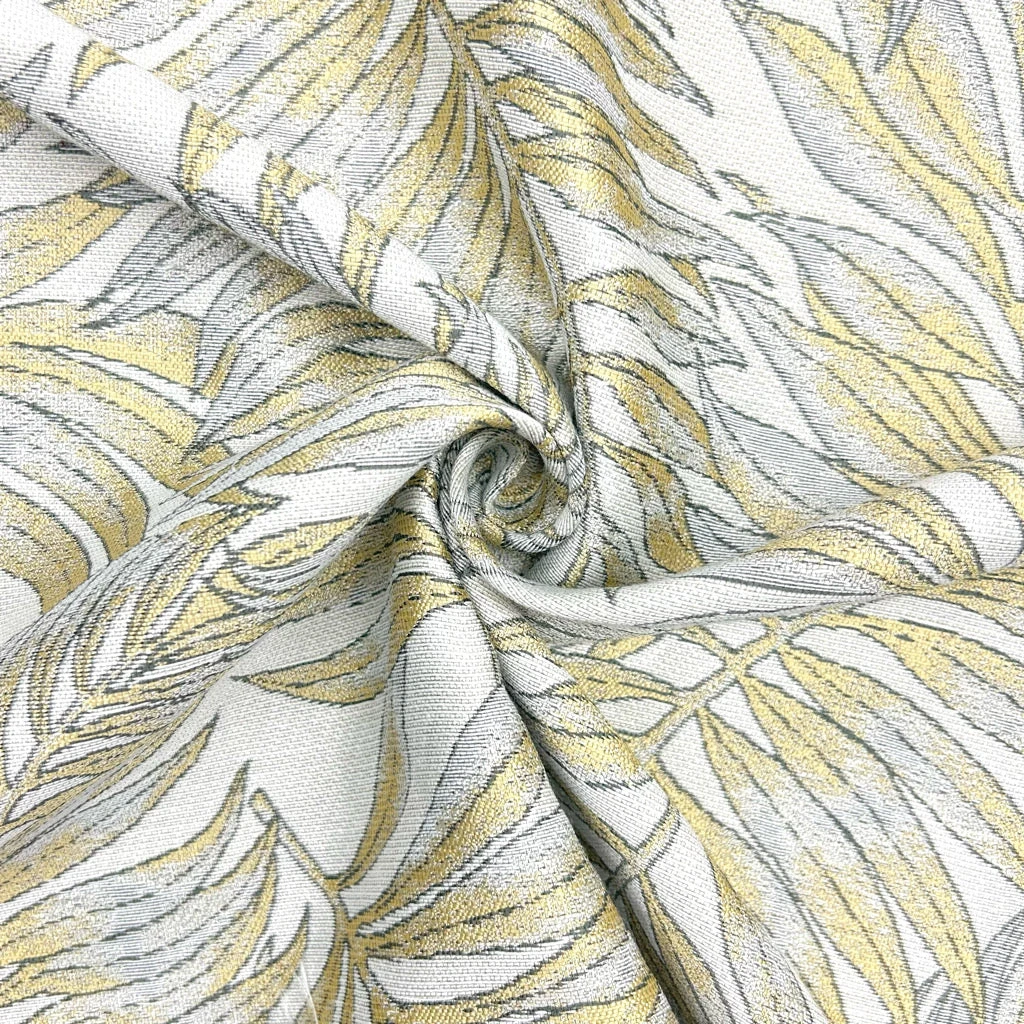Metallic Leaf Furnishing Fabric for Curtains & Upholstery 6 Metallic Leaf Furnishing Fabric for Curtains & Upholstery - Image 6