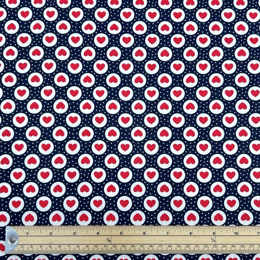 Rose & Hubble Hearts and Dots Cotton Poplin Fabric 2 Rose & Hubble Hearts and Dots Cotton Poplin Fabric - Image 2