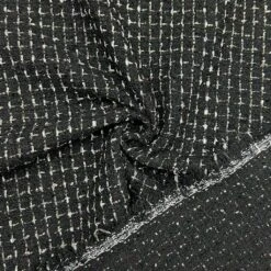 Textured Mini Squares Tweed Fabric with Gold Lurex Sparkle 9 Textured Mini Squares Tweed Fabric with Gold Lurex Sparkle -Pound Fabrics Sale Store 4253F162 307F 4D4D 904D 7F7002B7E0EB