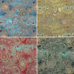 Wheels of Fortune Tapestry Fabric for Upholstery and Curtains