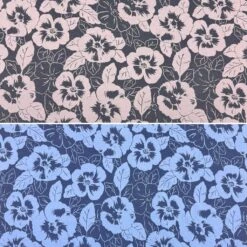 Floral Blooms Cotton Jersey Fabric - 4-Way Stretch Oeko-Tex Material