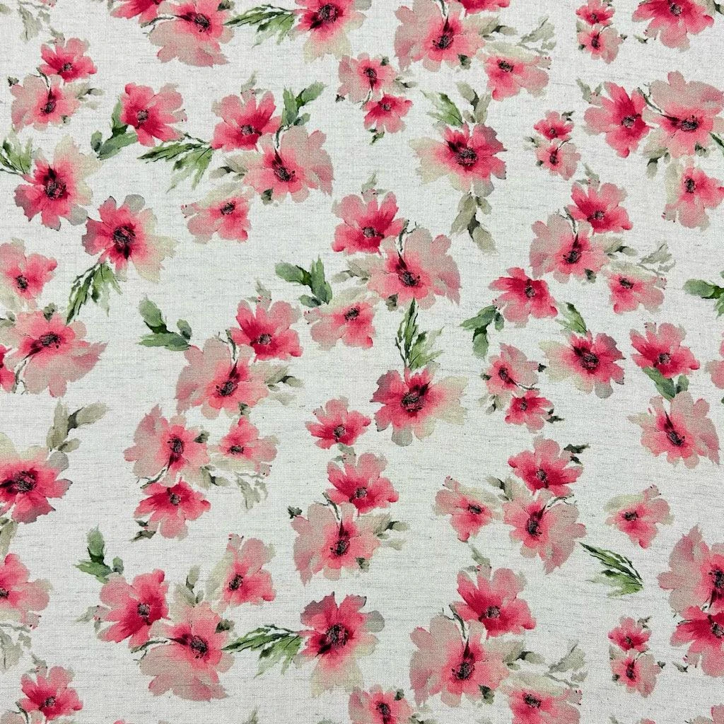 Floral Viscose Linen Fabric - Vintage Blooms Design for Summer Apparel 5 Floral Viscose Linen Fabric - Vintage Blooms Design for Summer Apparel - Image 5
