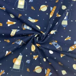 Space Rockets Cotton Jersey Fabric - Soft 4-Way Stretch Material 15 Space Rockets Cotton Jersey Fabric - Soft 4-Way Stretch Material -Pound Fabrics Sale Store 482FDE98 F238 4393 930A 7BB97E080B6C