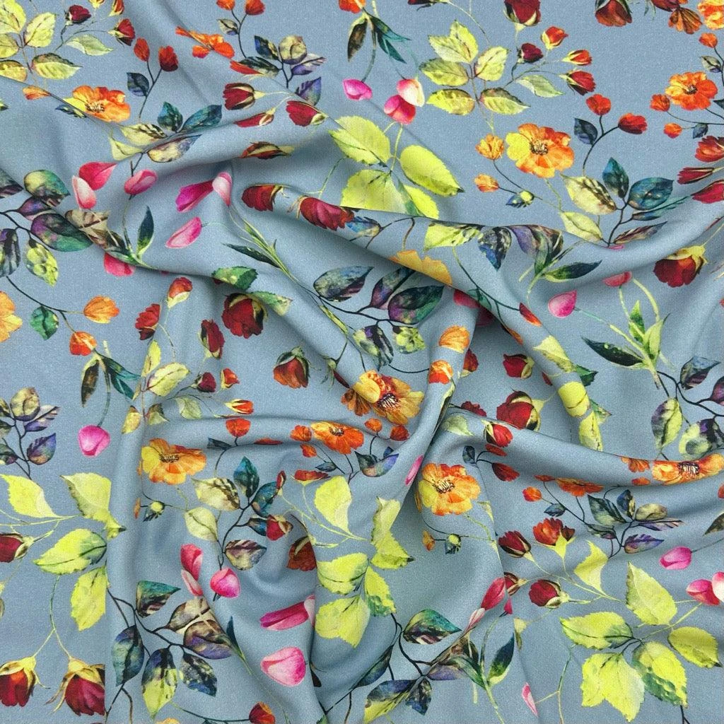 Floral Spring Garden Viscose Challis Fabric - Premium Rayon for Dressmaking 8 Floral Spring Garden Viscose Challis Fabric - Premium Rayon for Dressmaking - Image 8