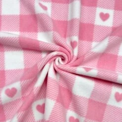 Hearts In Squares Checkered Anti Pill Polar Fleece Fabric 9 Hearts In Squares Checkered Anti Pill Polar Fleece Fabric -Pound Fabrics Sale Store 4A5770A3 EE53 497C B408 A1DB67914071