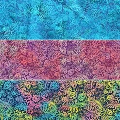 John Louden Mystic Jungle Cotton Batik Fabric - Premium Hand-Printed Swirl