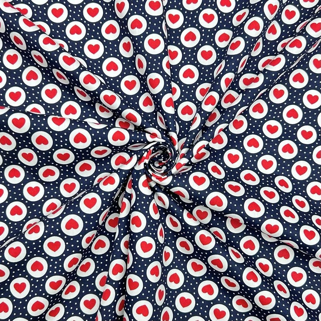 Rose & Hubble Hearts and Dots Cotton Poplin Fabric 4 Rose & Hubble Hearts and Dots Cotton Poplin Fabric - Image 4