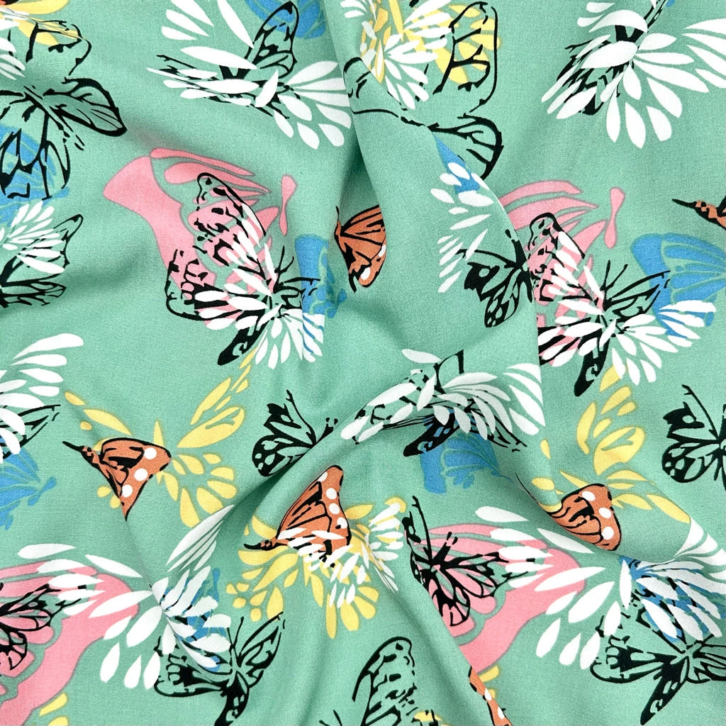 Butterfly Breeze Lightweight Viscose Fabric for Summer Dresses and Tops 4 Butterfly Breeze Lightweight Viscose Fabric for Summer Dresses and Tops - Image 4