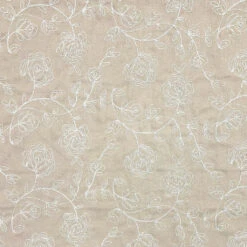 Flower Branches Embroidered Linen Viscose Blend Fabric 12 Flower Branches Embroidered Linen Viscose Blend Fabric -Pound Fabrics Sale Store 52B2BEB4 F8F0 4D85 AA25 7BB8A588B064