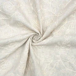 Flower Branches Embroidered Linen Viscose Blend Fabric 15 Flower Branches Embroidered Linen Viscose Blend Fabric -Pound Fabrics Sale Store 52FA7423 0231 4D9D A2F5 E861FA6F32FA
