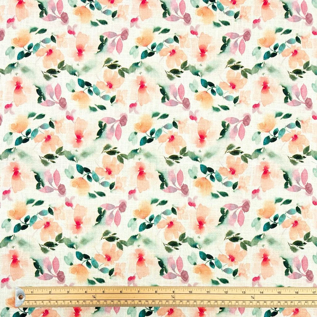 Premium Pastel Floral Linen Cotton Blend Fabric for Summer Wear 3 Premium Pastel Floral Linen Cotton Blend Fabric for Summer Wear - Image 3