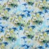 Floral Viscose Challis Fabric - Morning Garden Blue and White Rayon -Pound Fabrics Sale Store 5616B04D C14B 42CB AAB9 A0402DB74C90