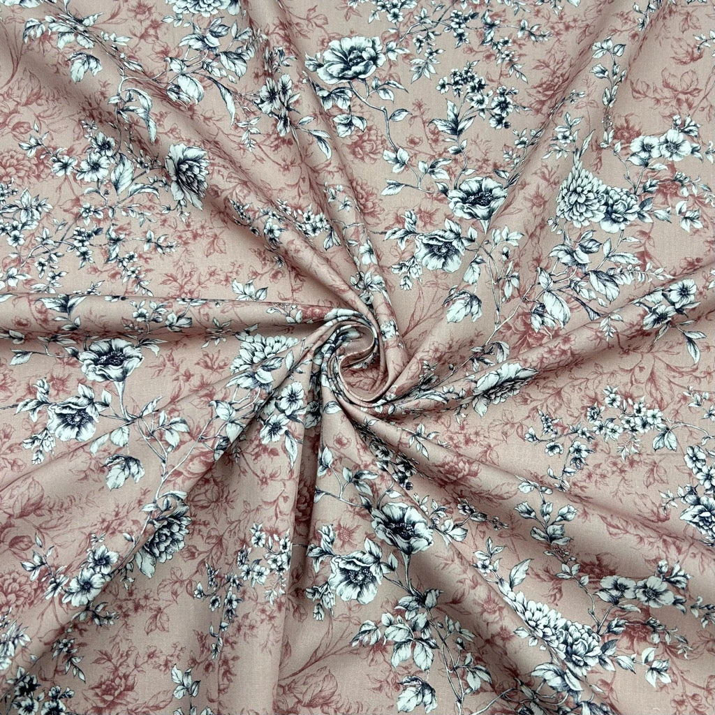 Rose & Hubble Graceful Meadow Floral Cotton Poplin Fabric 10 Rose & Hubble Graceful Meadow Floral Cotton Poplin Fabric - Image 10