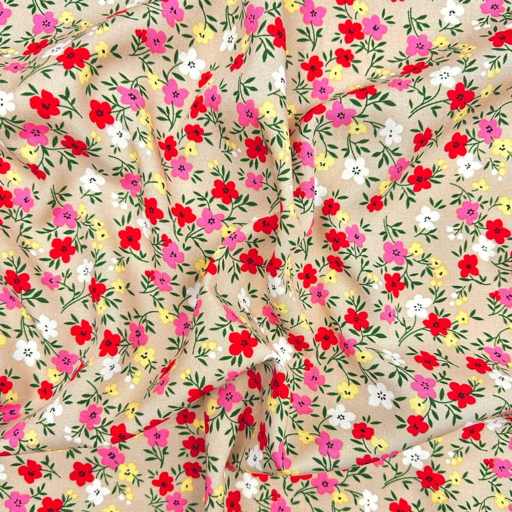 Floral Print Viscose Fabric - Blossom Belle Lightweight Rayon 14 Floral Print Viscose Fabric - Blossom Belle Lightweight Rayon - Image 14