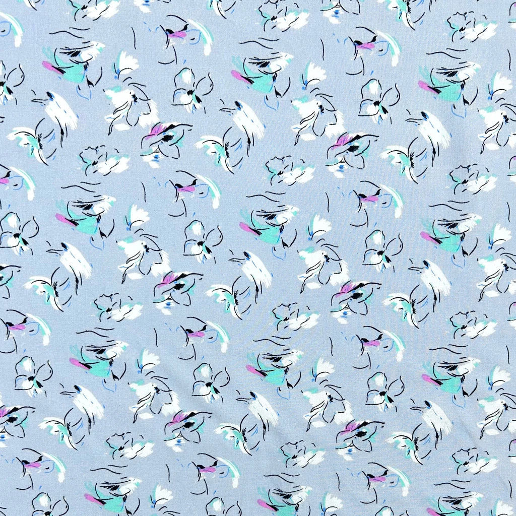 Artistic Floral Viscose Fabric - Premium Lightweight Rayon Material 9 Artistic Floral Viscose Fabric - Premium Lightweight Rayon Material - Image 9