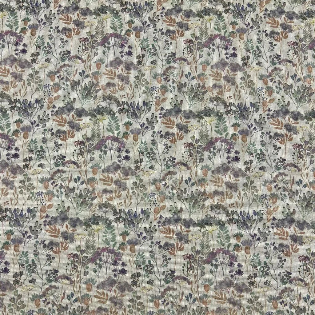Floral Linen Look Fabric - Vintage Gardens Digital Print Polycotton 5 Floral Linen Look Fabric - Vintage Gardens Digital Print Polycotton - Image 5