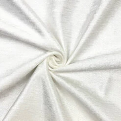 Off-White Lustre Chenille Fabric - Heavyweight Sublimation Print Base