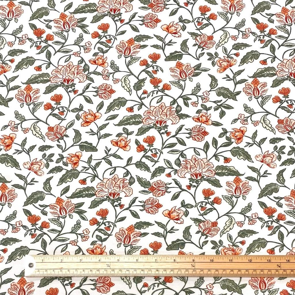 Floral Bamboo Cotton Jersey Fabric 2 Floral Bamboo Cotton Jersey Fabric - Image 2
