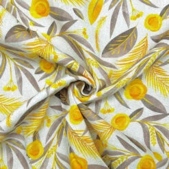 Yellow Meadow Floral Viscose Linen Fabric - Premium Summer Dressmaking Material 5 Yellow Meadow Floral Viscose Linen Fabric - Premium Summer Dressmaking Material -Pound Fabrics Sale Store 5C0A88A1 FDEE 4874 A5C7 D2CE0BFB1AA5