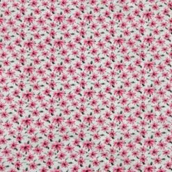 Little Johnny Ditsy Pink Flowers Linen Mix Fabric
