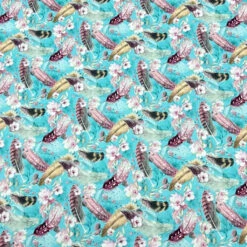 Rose & Hubble Feathers and Flowers Cotton Poplin Fabric - Oeko-Tex Certified 22 Rose & Hubble Feathers and Flowers Cotton Poplin Fabric - Oeko-Tex Certified -Pound Fabrics Sale Store 5D20E7C4 A930 4333 B915 8B91D58A2188