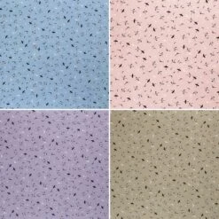 Bamboo Poplin Fabric Birds Dreams Print - Premium Oeko-Tex Material