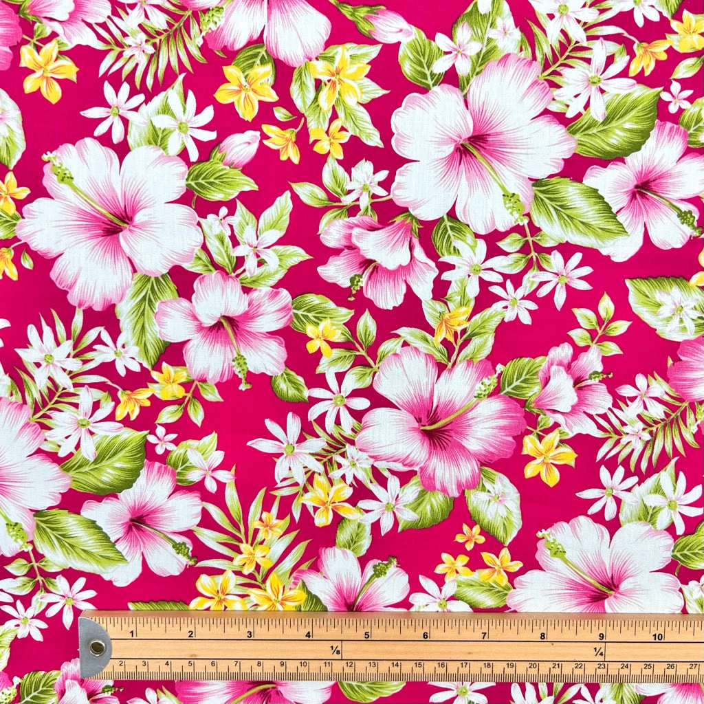 Rose & Hubble Old Rose Garden Floral Cotton Poplin Fabric 2 Rose & Hubble Old Rose Garden Floral Cotton Poplin Fabric - Image 2