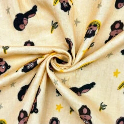 Monkey Print Double Gauze 100% Cotton Fabric for Baby & Apparel 13 Monkey Print Double Gauze 100% Cotton Fabric for Baby & Apparel -Pound Fabrics Sale Store 63C45351 99CE 482D 9429 2037FCE370EF