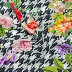 Premium Floral & Houndstooth Viscose Challis Fabric for Summer Dressmaking 5 Premium Floral & Houndstooth Viscose Challis Fabric for Summer Dressmaking -Pound Fabrics Sale Store 648D2806 F774 41CD A9BE 1EB766D20232