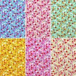 Floral Print Viscose Fabric - Blossom Belle Lightweight Rayon