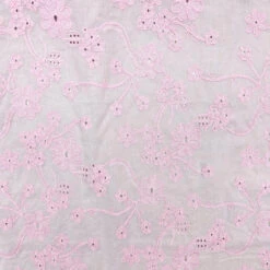 Floral Embroidered 100% Cotton Fabric - Breathable Summer Dressmaking Material -Pound Fabrics Sale Store 68FEA4BC 7363 4EBF A3EB A053D6CB73FA
