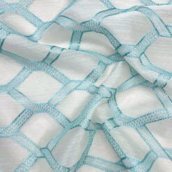 Extra Wide Checkered Embroidery Voile Fabric - Premium Sheer Curtain Netting -Pound Fabrics Sale Store 6A9CC6CD 95A7 4B6F 8700 A6B11D64A008