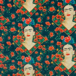 Floral Faux Silk Fabric - Lightweight Bamboo & Viscose Blend for Summer Dresses