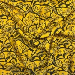Enchanted Forest Print Mustard Crepe Fabric for Dressmaking 5 Enchanted Forest Print Mustard Crepe Fabric for Dressmaking -Pound Fabrics Sale Store 6B98A69F F443 4AB7 B70C C51106D18845