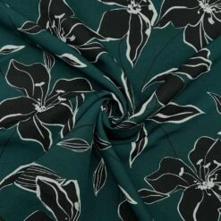 Black Floral Stretch Polyester Fabric for Elegant Dressmaking -Pound Fabrics Sale Store 6D19684E FE0C 4E3B 908D 092DC440EBEF