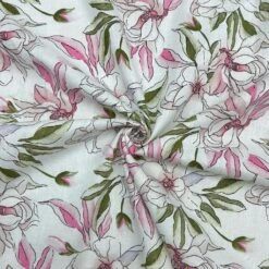 Tropical Floral Cotton Linen Blend Fabric - Premium Summer Apparel Material 13 Tropical Floral Cotton Linen Blend Fabric - Premium Summer Apparel Material -Pound Fabrics Sale Store 6E534FD3 CEF1 4366 9011 793E784730E7