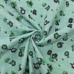 Floral Double Gauze Fabric - 100% Cotton Breathable Muslin - 56" Wide -Pound Fabrics Sale Store 6E7D9420 38C3 483E 9C48 864A1A5C8987