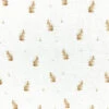 Bunny Print Double Gauze Cotton Fabric - Breathable Soft Muslin